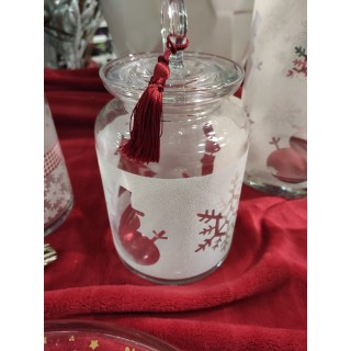 Barattolo mek a neve di natale 12 x 18 cm | CarinCasa