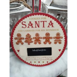 Sottopentola in legno da appendere con mini lavagnetta 25 cm