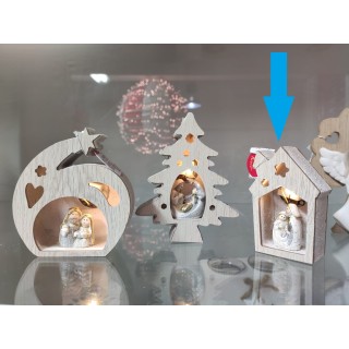 Casetta natività legno 8,5 cm | CarinCasa