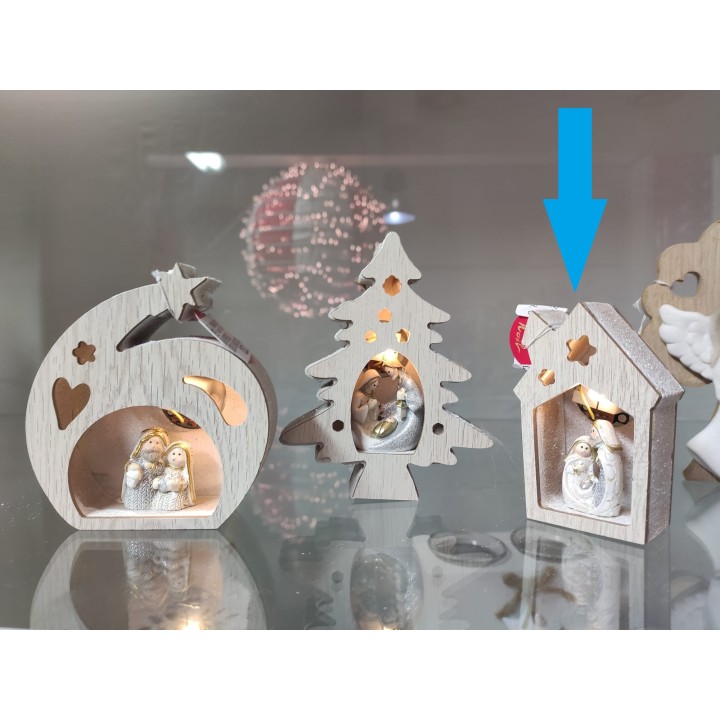 Casetta natività legno 8,5 cm | CarinCasa