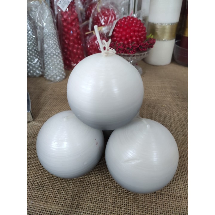 Candela sfera torio 7,5 x 7,5 cm | CarinCasa