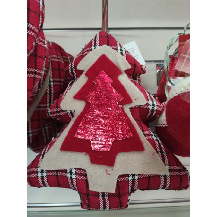 Addobbo albero Christmas rosso