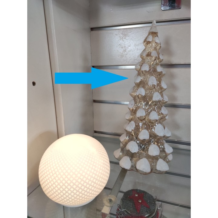 Albero a led in vetro dorato con effetto neve christmas 13…