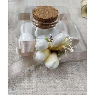 Scatola quadrata vetro 6x3 cm | CarinCasa