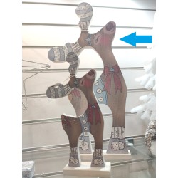 Legno profumato da appoggio Renna decorata 52 cm