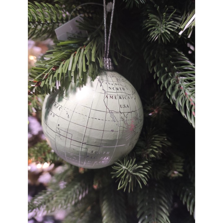 Sfere mappamondo finitura Argento 4 colori 80 x 80 mm |…