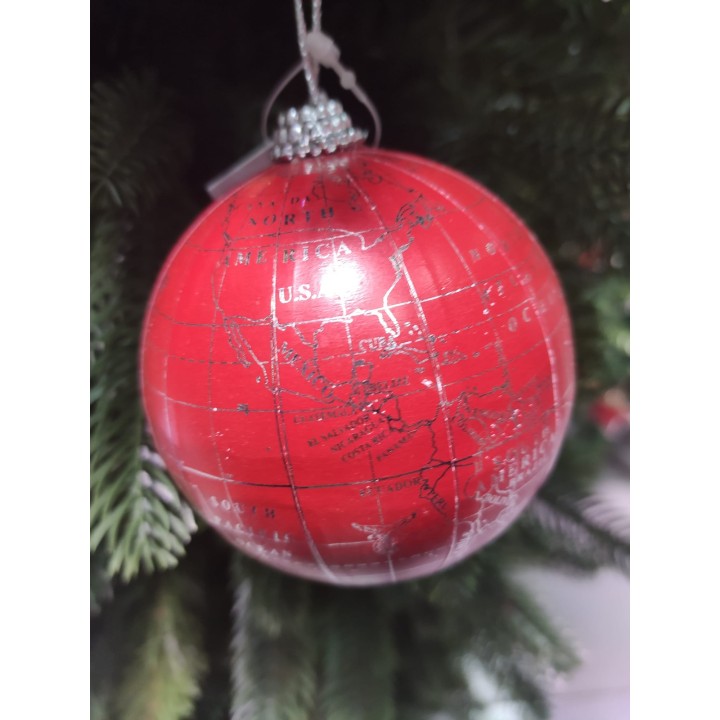 Sfere mappamondo finitura Argento 4 colori 80 x 80 mm |…