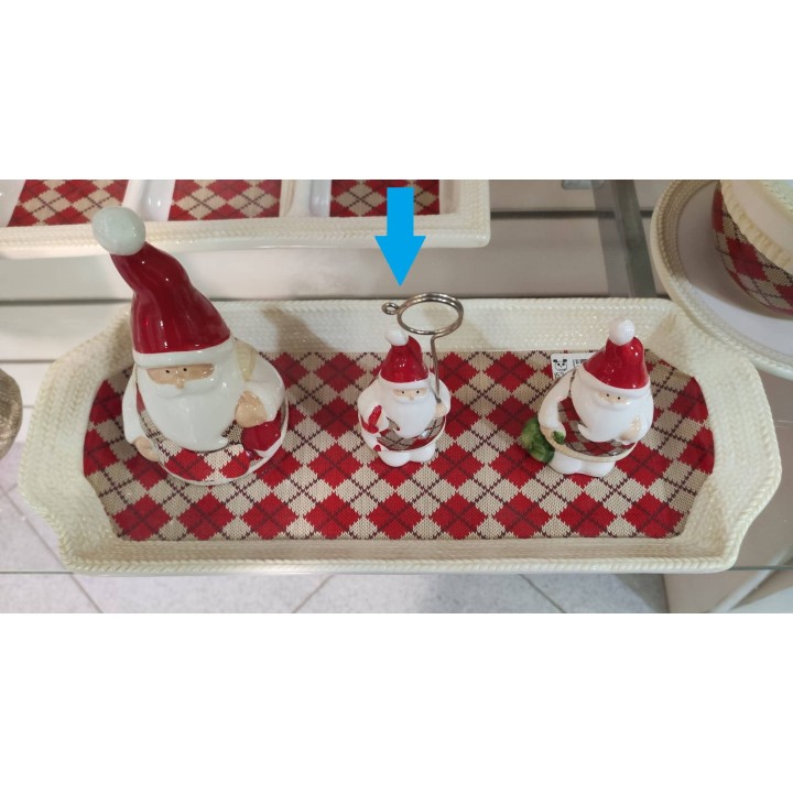 Segnaposto di natale babbo 4 x 4 x 11 cm | CarinCasa