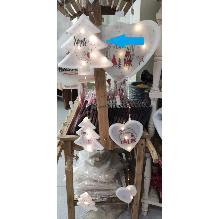 Filo 3 alberi christmas con led 120 cm | CarinCasa