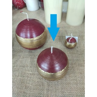 Candela sfera glamour 8 x 8 cm | CarinCasa