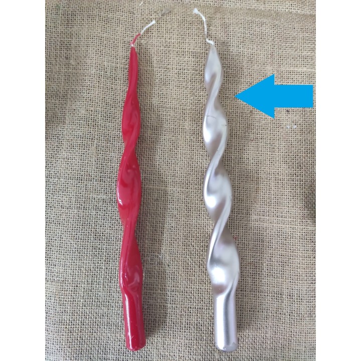 Candela fiamma metallic champagne 2,2 x 29 cm | CarinCasa