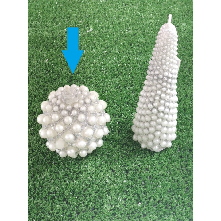 Sfera di perle argento 7.5 cm | CarinCasa