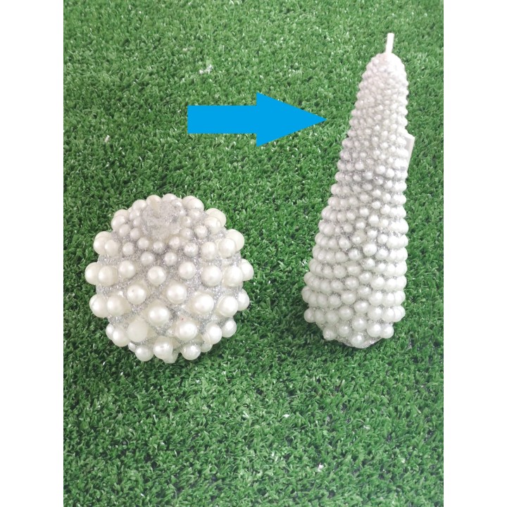 Pino con perle argento 16 cm | CarinCasa