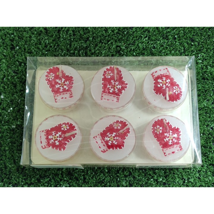 Candele guanto confezione da 6 pezzi 3 cm | CarinCasa