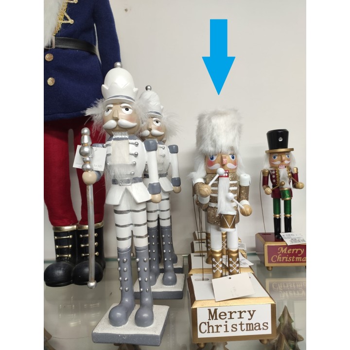 Carillon Soldatino schiaccianoci legno 30,5 cm | CarinCasa