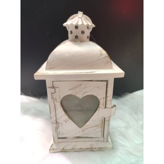Lanterna white cuore avorio | CarinCasa