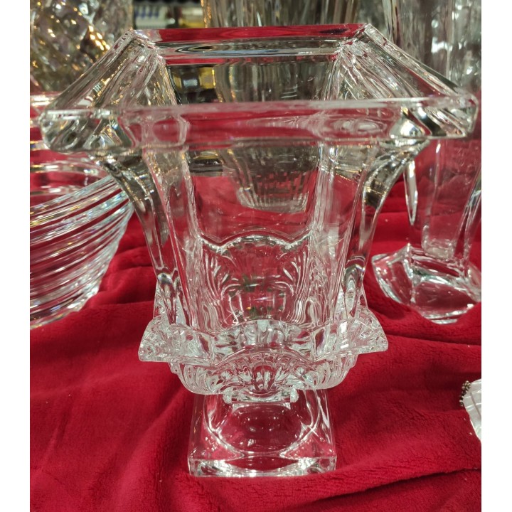 Vaso cristallo coppa quadra 23,5 cm | CarinCasa