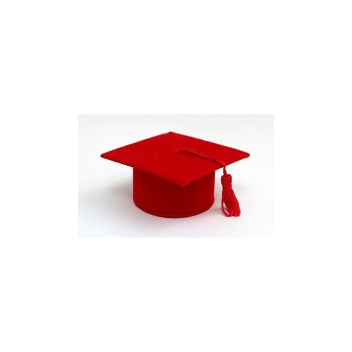 Tocco laurea alcantara rosso | CarinCasa