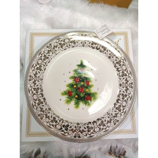 Piatto/albero natale 27 cm. Porcellana g.box navel |…