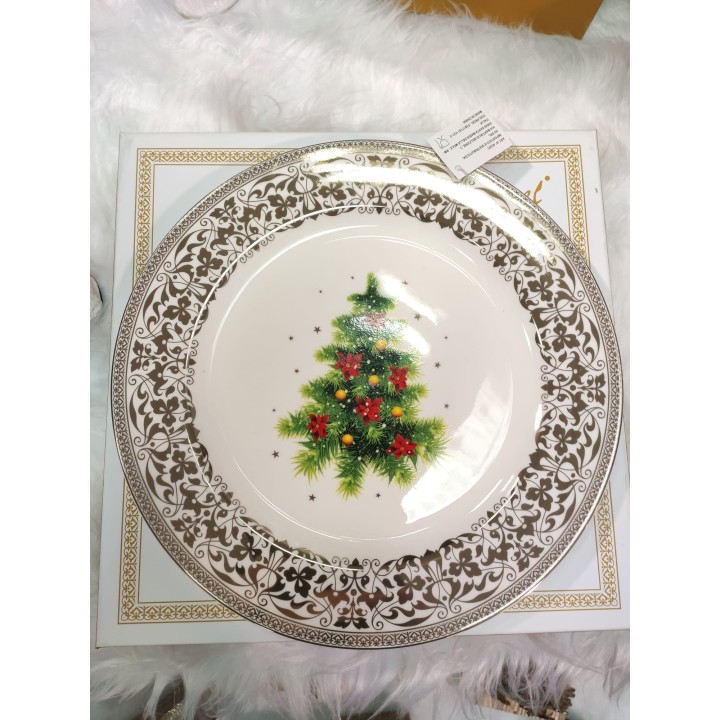 Piatto/albero natale 27 cm. Porcellana g.box navel |…