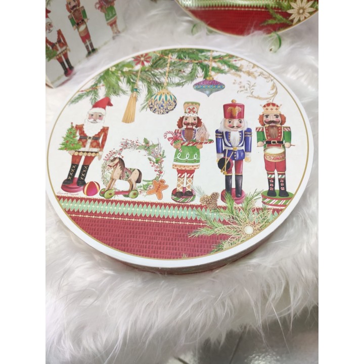 Set 2 piatti/sold-dec. Nat. 22.5 cm. Porc. C.box navel |…