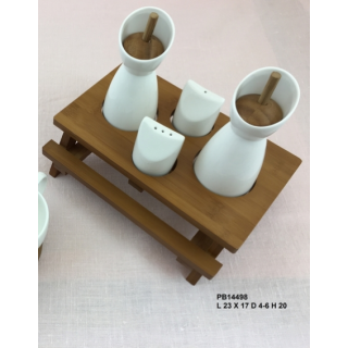 Set saliere oliere tavolino 23 x 17 cm | CarinCasa