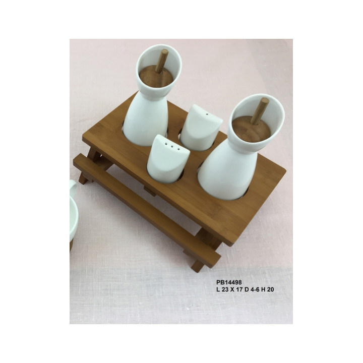 Set saliere oliere tavolino 23 x 17 cm | CarinCasa