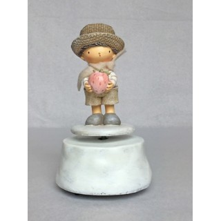 Carillon bimbo con fragola 6 x 5 x 16 cm | CarinCasa