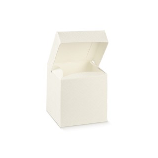 Scatola pieghevole con coperchio matelasse bianco 165 x 165…