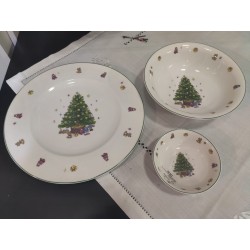 Servizio macedonia 14 pezzi natale 13 - 23 - 32 cm
