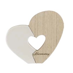 Cuore in legno 13 x 1,8 x 11 cm