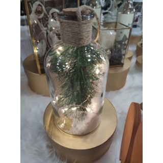 Pinot bottiglia led christmas holly 21 cm | CarinCasa