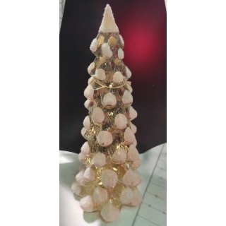 Albero a led in vetro dorato con effetto neve christmas 13…