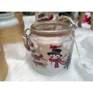 Porta candela con corda pupazzo 10 cm | CarinCasa