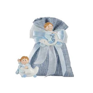 Magneti bimbo celeste con aereo/vespa 2 modelli 4,6 x 4,6…