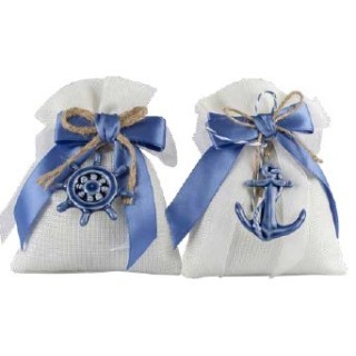 Sacchetto juta con magnete marino 2 modelli 6 x 6 cm |…