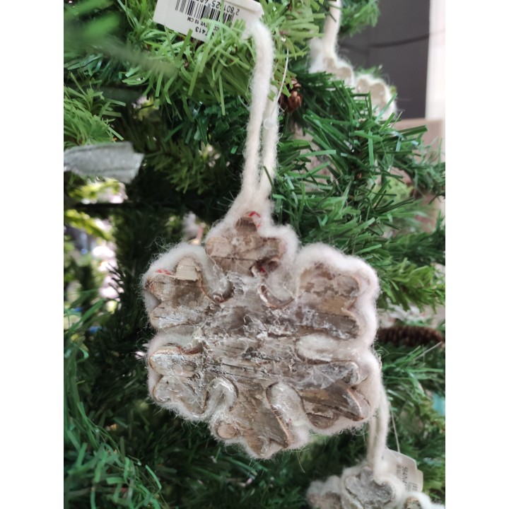 Natale fiocco neve 10 cm | CarinCasa