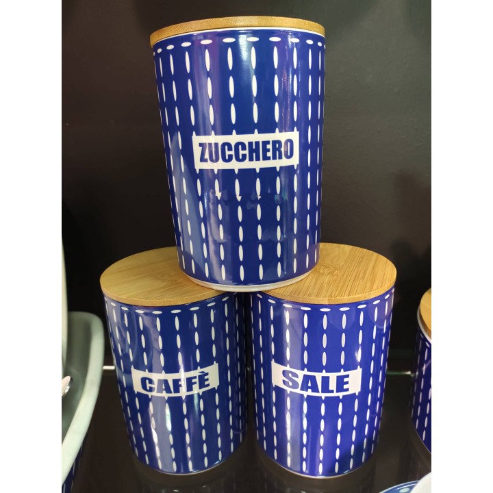 Havana blue set 3 barattoli 10 x 15 cm | CarinCasa