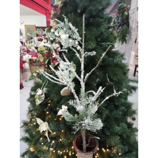 Ramo natalizio innevato 88 x 25 x 10 cm | CarinCasa