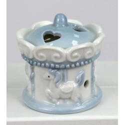 Giostrina con led 5,5x5,5x6,5 col.azzurro