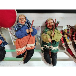 Befane con scopa 9 x 20 cm | CarinCasa