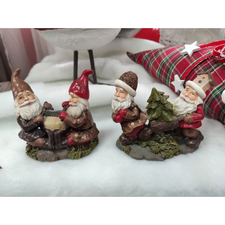 Babbi in resina 2 modelli 12 x 12 cm | CarinCasa