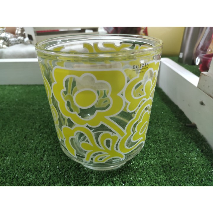 Vasetto/portacandele verde fiori & abbracci 13 x 17 cm |…