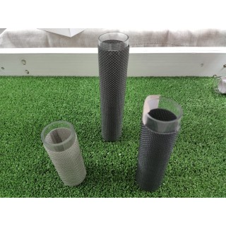 Set 3 vasi grigio portafiore 4 x 20/16/12 cm | CarinCasa