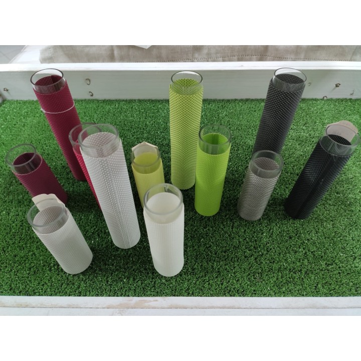 Set 3 vasi bianchi 4 x 20/16/12 cm | CarinCasa