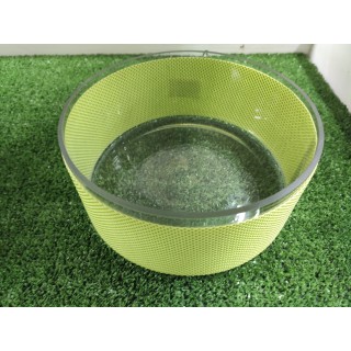 Ciotola grande verde in vetro 18 x 10 cm | CarinCasa