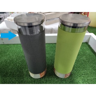 Barattolo ermetico grigio 1,7 lt / 10 x 20 cm | CarinCasa