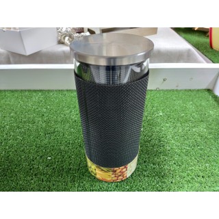 Barattolo ermetico grigio Lt.1,2 / 10 x 23 cm | CarinCasa