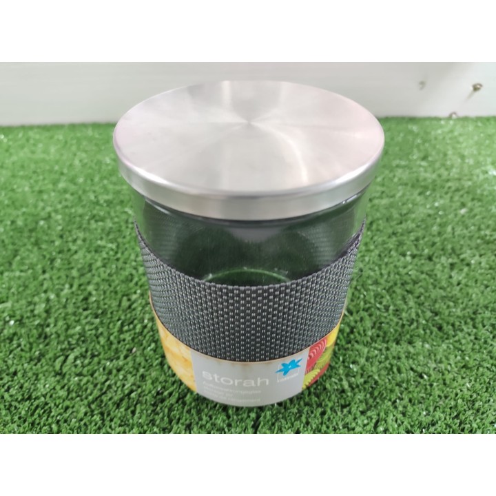 Barattolo ermetico grigio ml 600 / 10 x 13 cm | CarinCasa