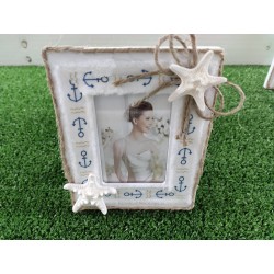 Portafoto in legno stella mare 6 x 9 cm interno